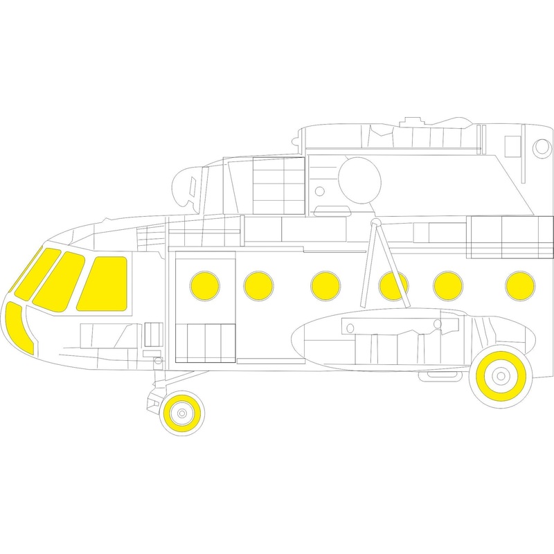 Eduard - 1/48 Mi-8MT TFace Masking sheet (for Zvezda) EX933