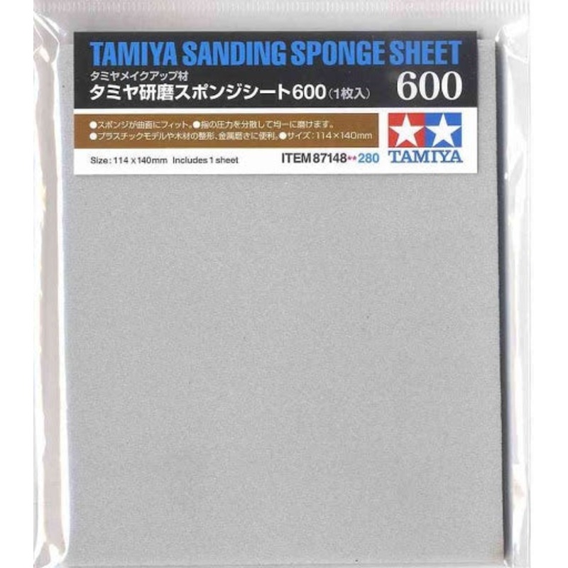 Tamiya - Sanding Sponge Sheet 600