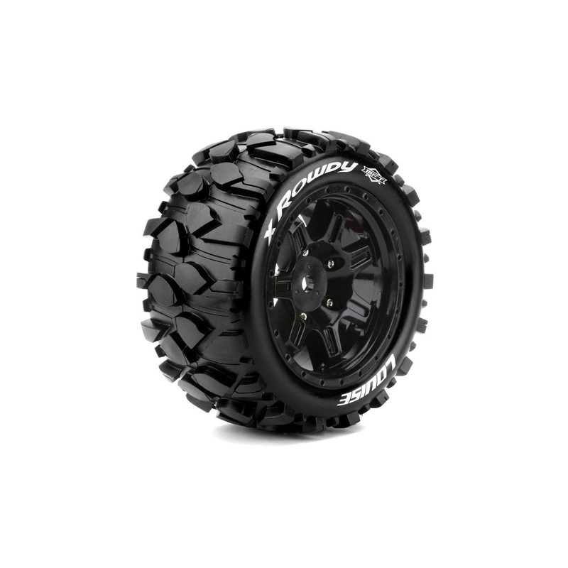 Louise - X-Rowdy for X-Maxx MFT (Mounted) (Black) (2)