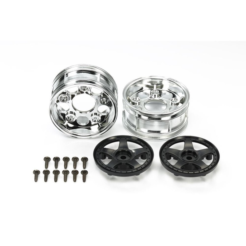 Tamiya - Two-Piece 5-Spoke Black Wheels