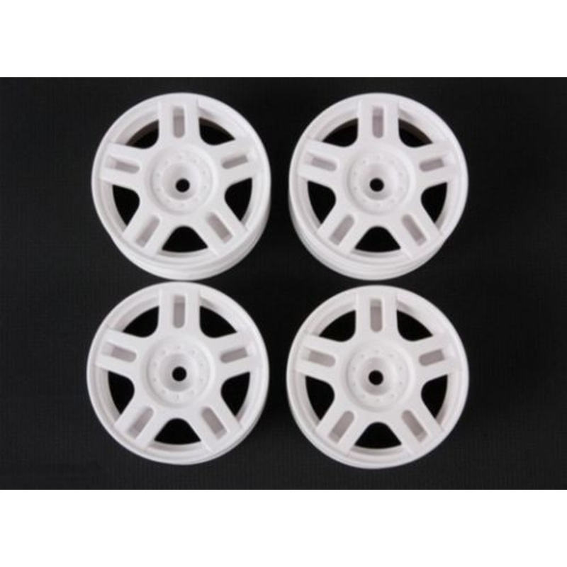 Tamiya - White Split 5-Spoke Wheels +2 (4pcs)