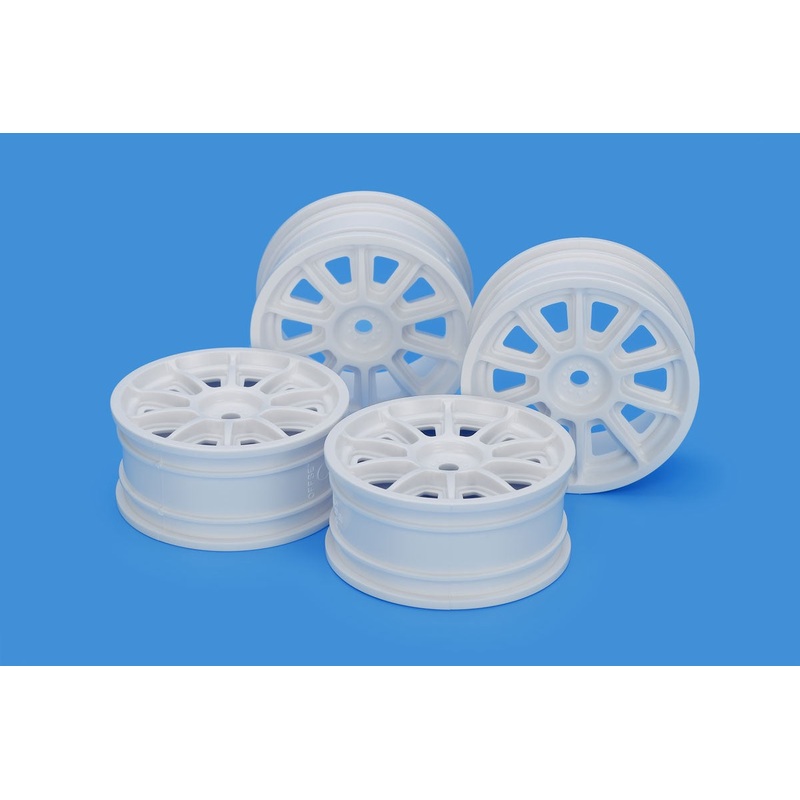 Tamiya - White TH 10-Spoke Wheel (24mm) (4pcs)
