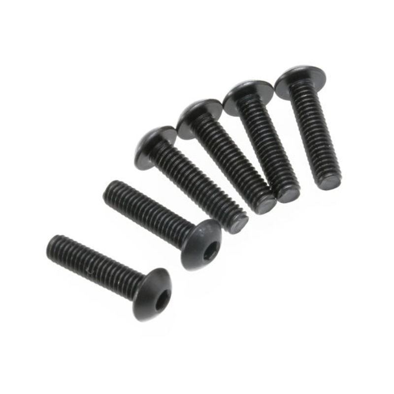 Traxxas - 3933 - Screws 4x16mm Button-Head Machine (Hex Drive) (6) (Most Cars)