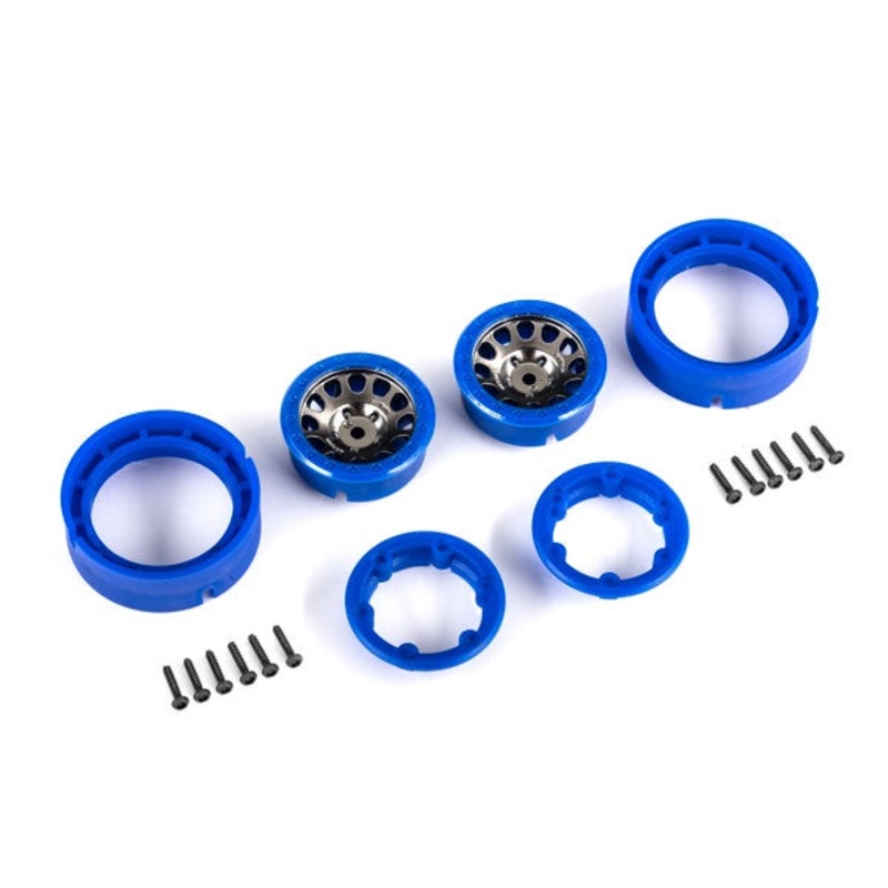 Traxxas - 9781 - BLKBLWheels 1.0" Method Race Wheels (2) (TRX-4M)