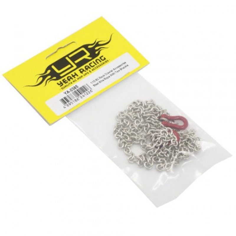Yeah Racing - 1/10 R/C Rock Crawler Accessory 96cm Long Chain & Tow Shackle