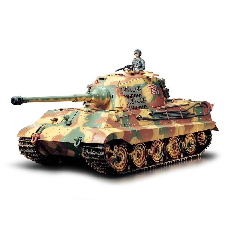 Tamiya - 1/16 King Tiger Production Turret - R/C Full Option Kit