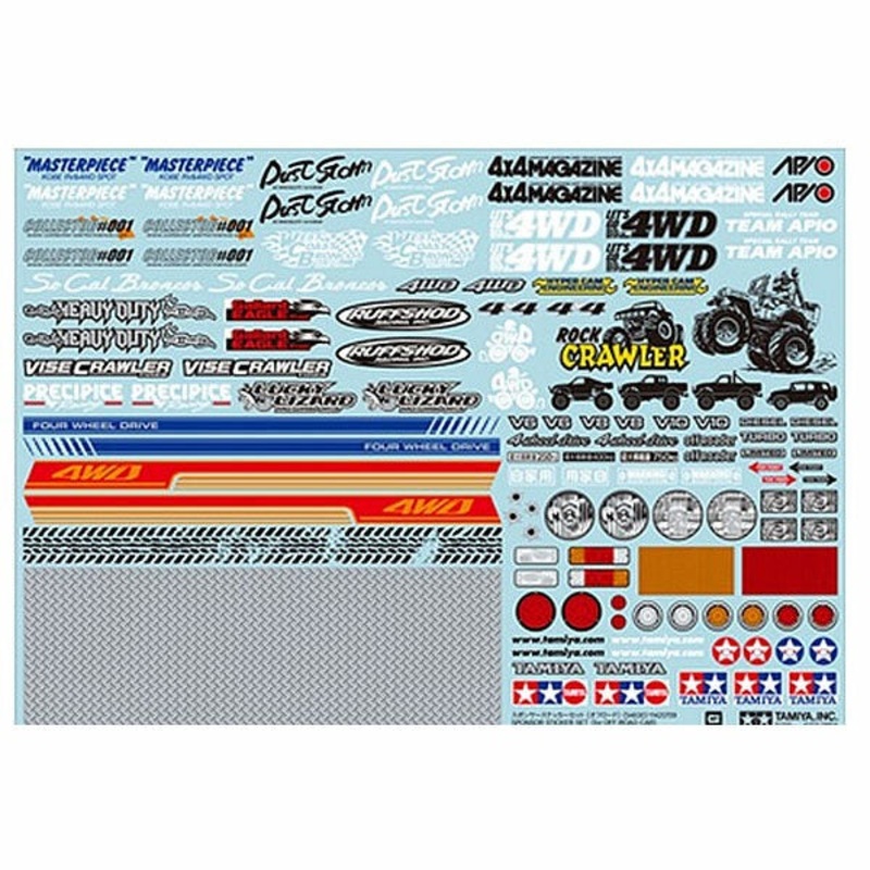 Tamiya - Off-Road Car Sponsor Stickers