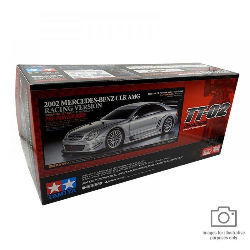 Tamiya - R/C Mercedes-Benz CLK AMG 2002 (TT02) (No ESC Incl.)