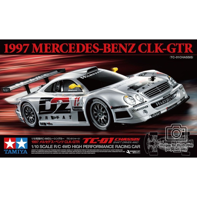 Tamiya - R/C Mercedes-Benz CLK-GTR 1997 (TC01) (No Esc. Incl.)