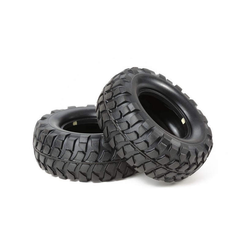 Tamiya - Soft Rock Block Tyre for CC01 (2)