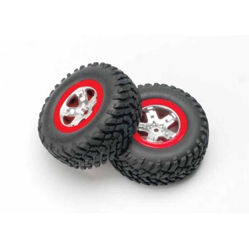 Traxxas - 5873A - Tires & Wheels Assembled (Rear) (2) (SL)