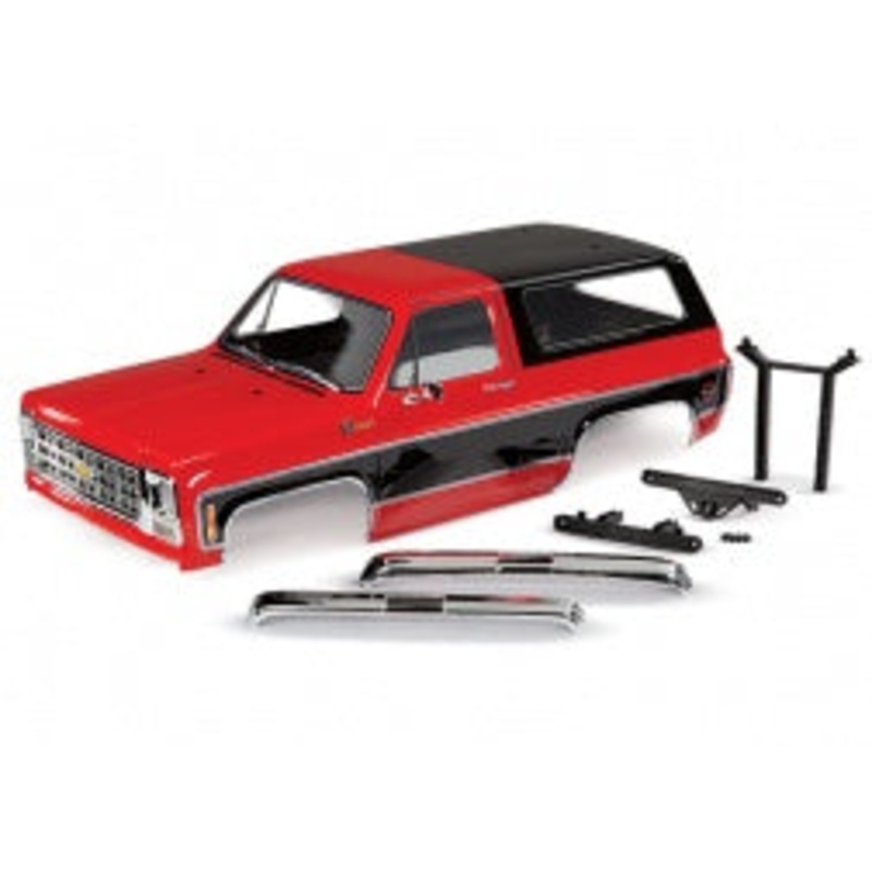 Traxxas - 8130R - Body for Chev Blazer 1979 (Complete) (Red) (TRX-4)