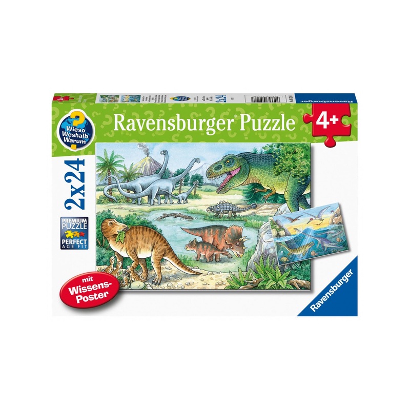 Ravensburger - Dinosaurs Of Land And Sea (2x24pcs)