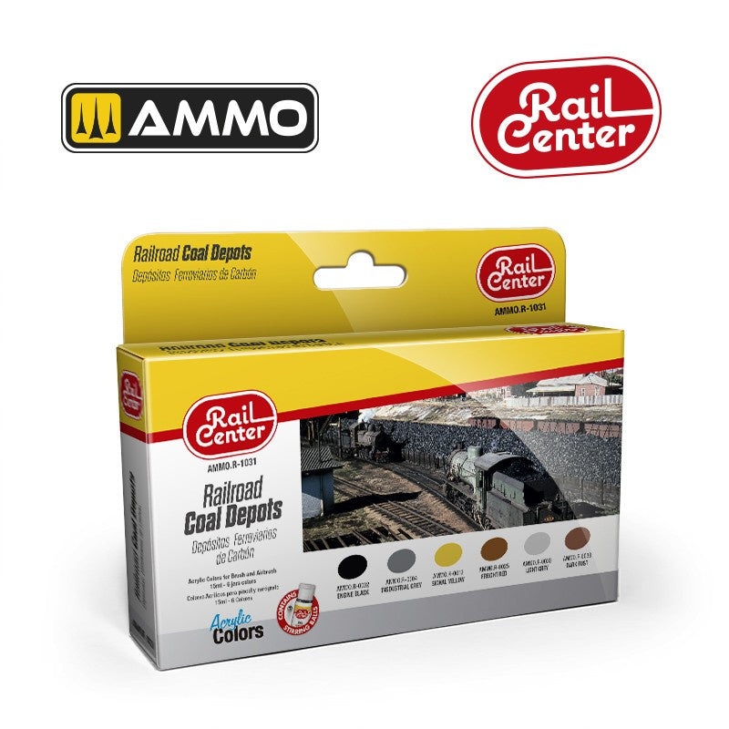 AMMO - R-1031 Rail Center - Railroad Coal Depots (Paint Sets)