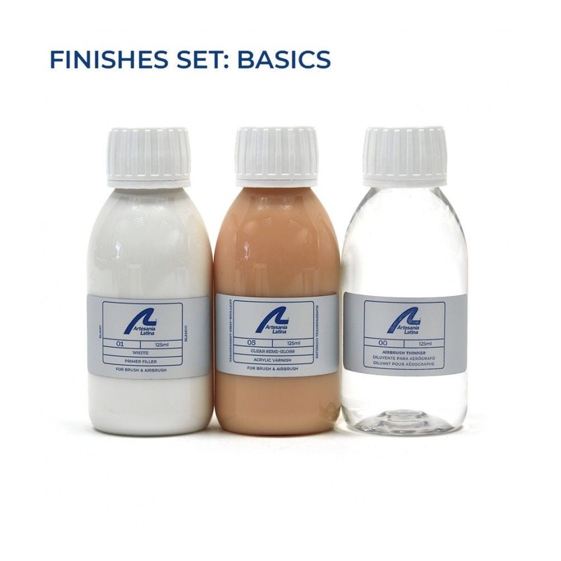 Artesania - Basic Finishes Set: Primer & Varnish & Thinner