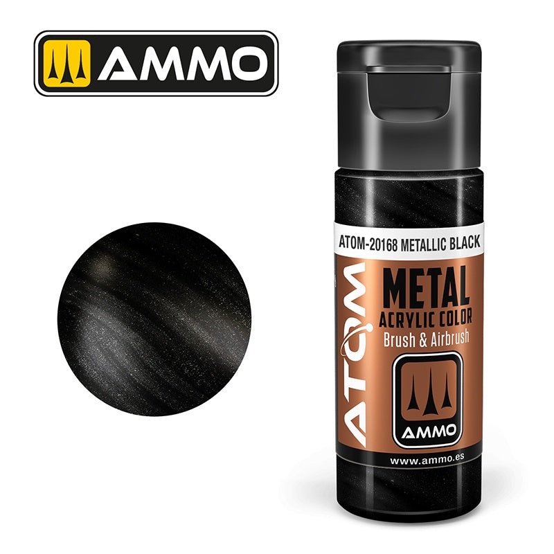 ATOM - 20168  Metallic Black (20ml)