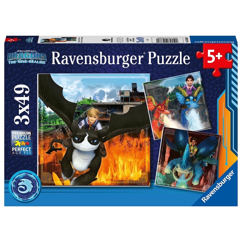 Ravensburger - Puzzle at Dragons (3x49pcs)