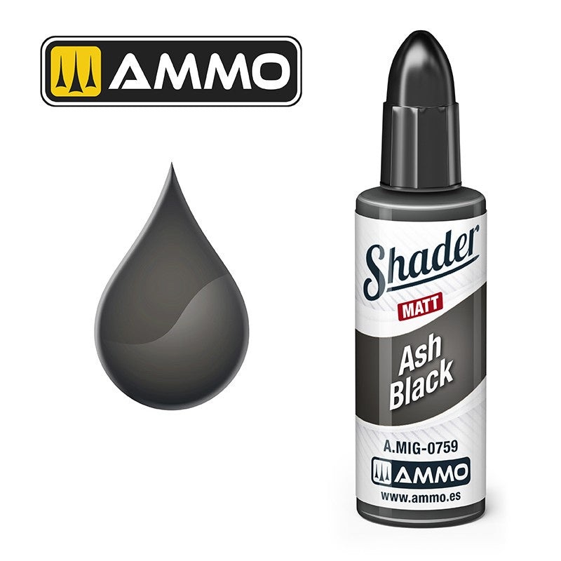 AMMO - 0759 Ash Black Matt Shader