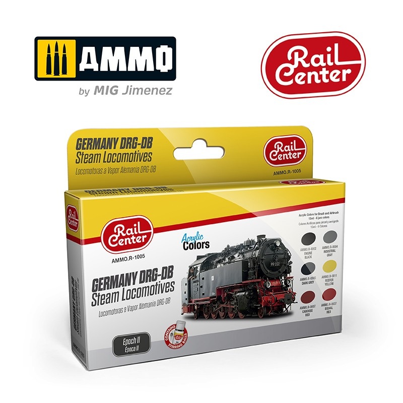AMMO - R-1005 German DRG-DB Locomotive Epoch II (Paint Set)