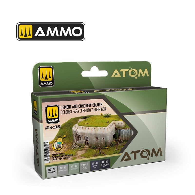 ATOM - 20850 Cement & Concrete Colors (Paint Set)