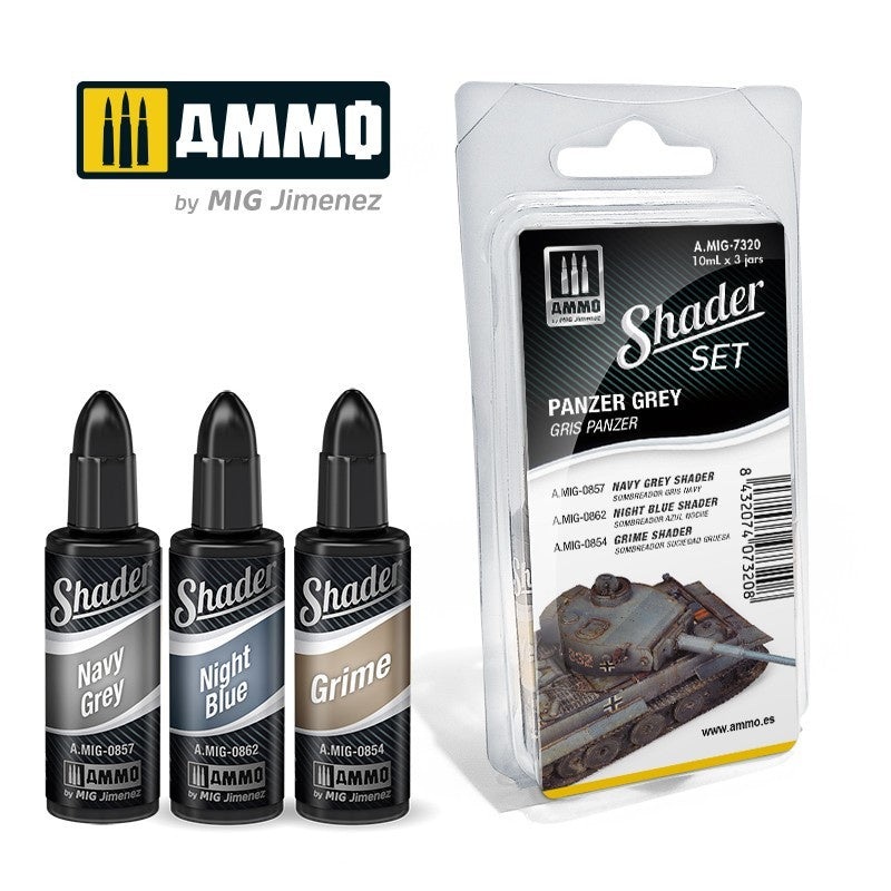 AMMO - 7320 Panzer Grey Matt Shader Set