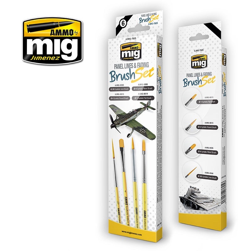 AMMO - Brush Set - Panel Lines And Fading