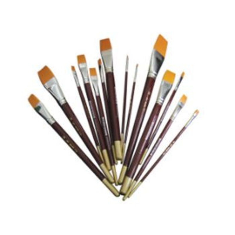 ArtBoard - #4 Flat Golden Taklon Brush