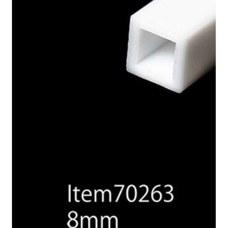 Tamiya - Plastic Beams 8mm Square Tubes (3)
