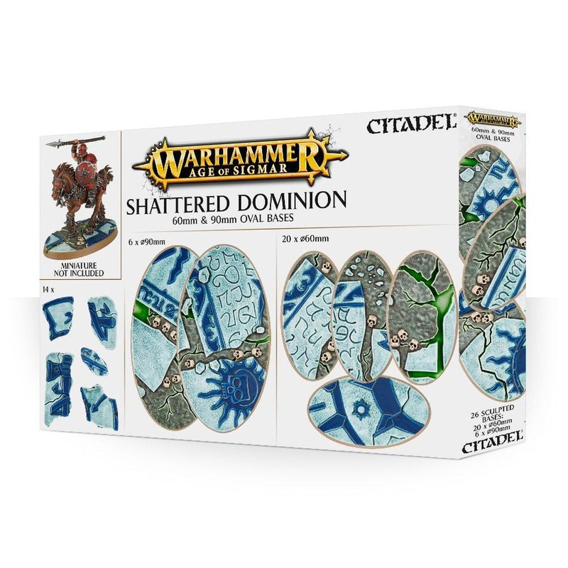 GW - Warhammer AOS Shattered Dominion: 60 & 90mm Oval Bases  (66-98)