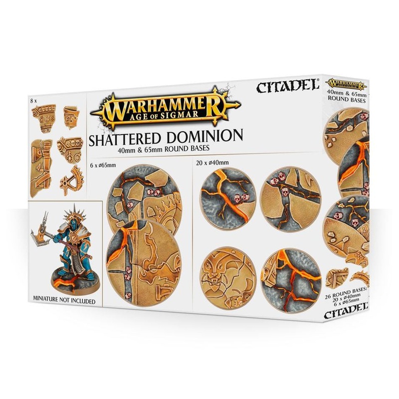 GW - Warhammer AOS Shattered Dominion: 65 & 40mm Round Bases  (66-97)