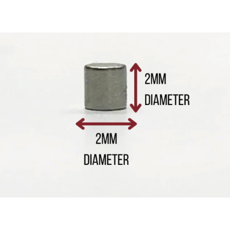 Magnets - 2x2mm N38 Ni Neodymium Disc (10pcs)