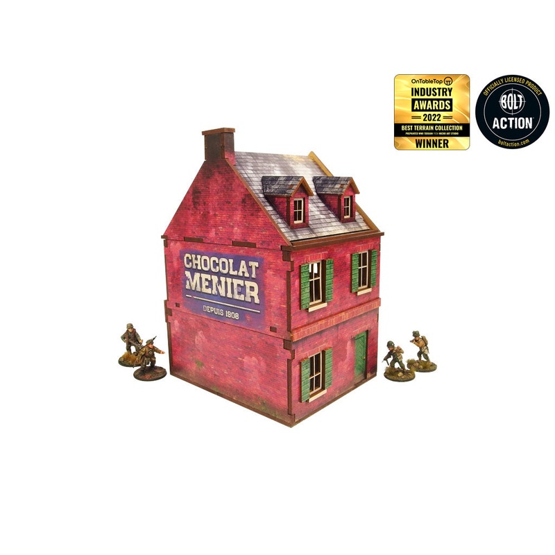 Micro Art Studio - WW2 Normandy Cafe PREPAINTED H00123