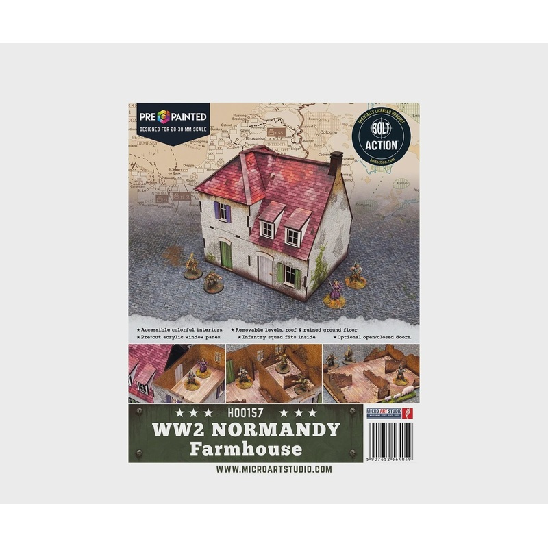 Micro Art Studio - WW2 Normandy Farmhouse Pre-painted (H00157)