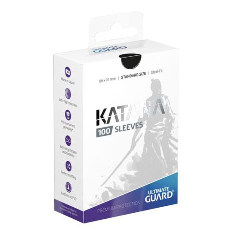 Ultimate Guard - Katana Sleeves: 66 x 91mm Standard Black (100)
