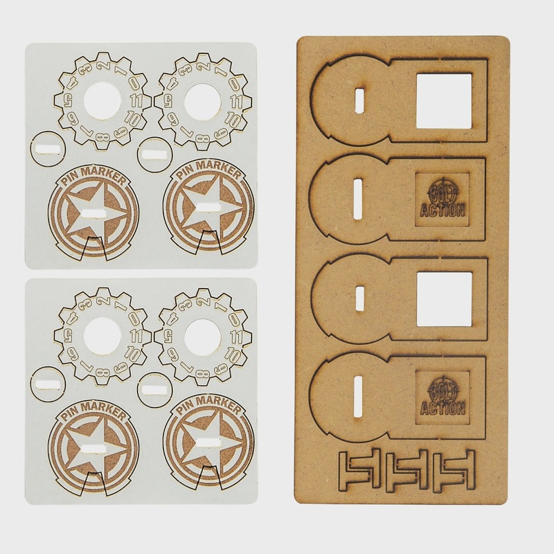 Warlord - Bolt Action  Unit Pin Markers - USA (MDF)