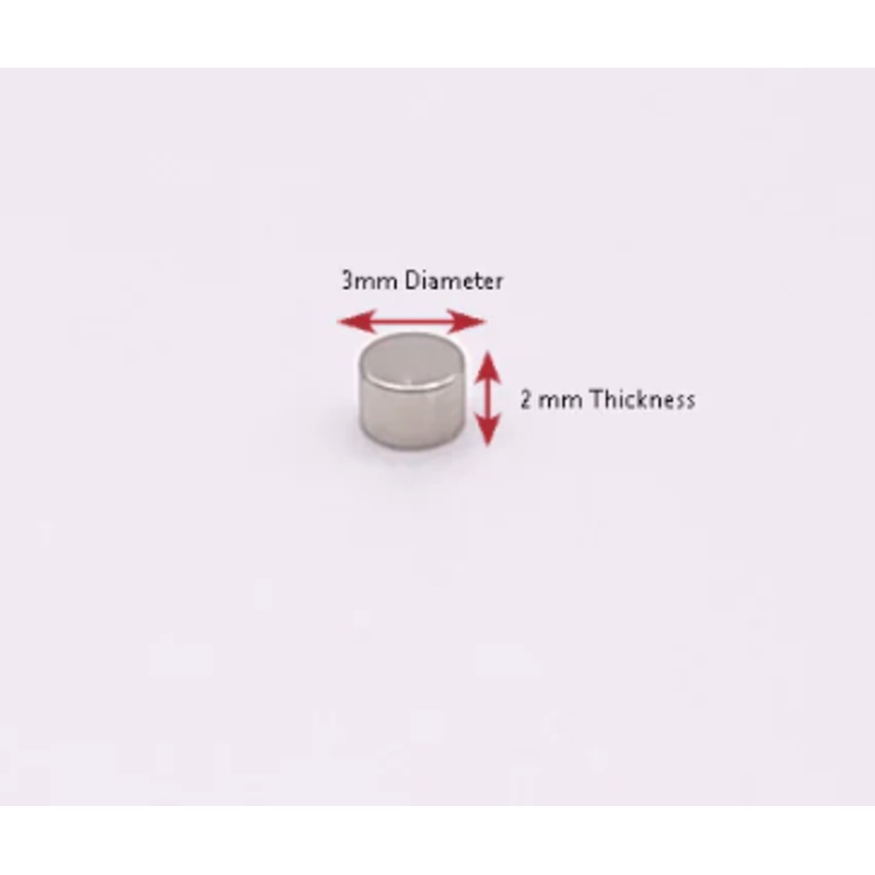Magnets - 3x2mm N38 Ni Neodymium Disc (10pcs)