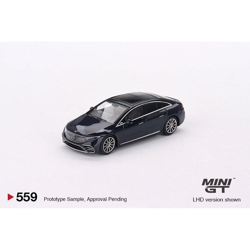 Mini GT - 1/64 Mercedes-Benz EQS 580 4MATIC (Nautical Blue Metallic)