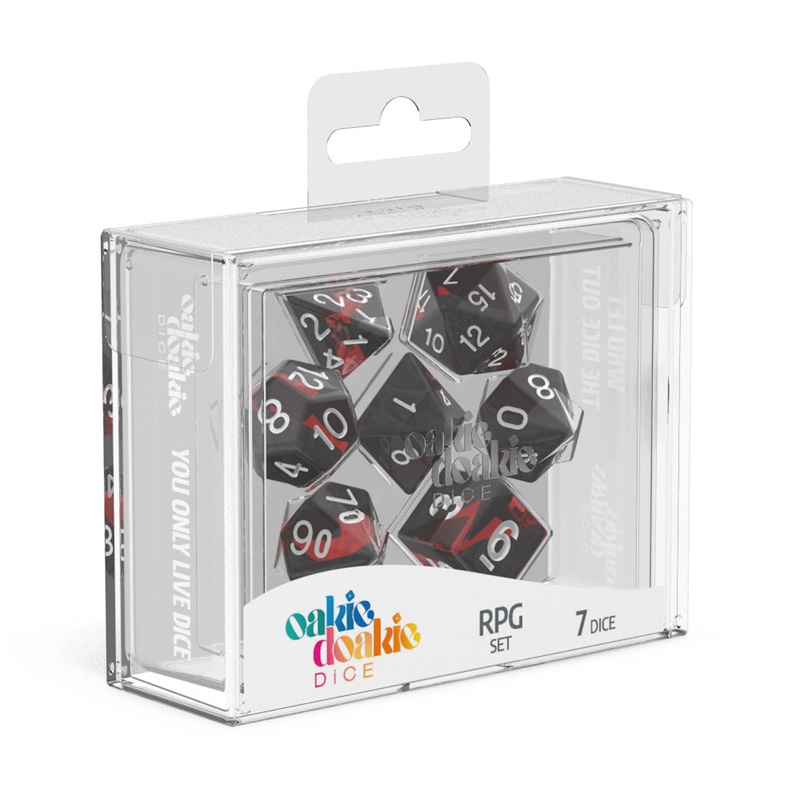 Oakie Doakie Dice - RPG Set Enclave Ruby (7)