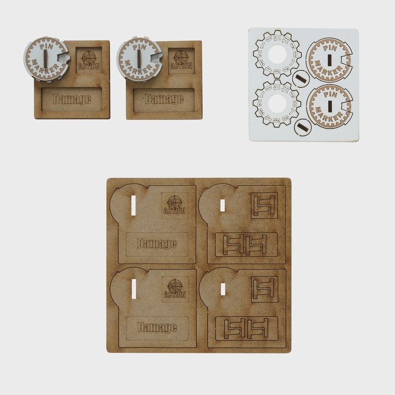 Warlord - Bolt Action  Vehicle Pin Markers (MDF)