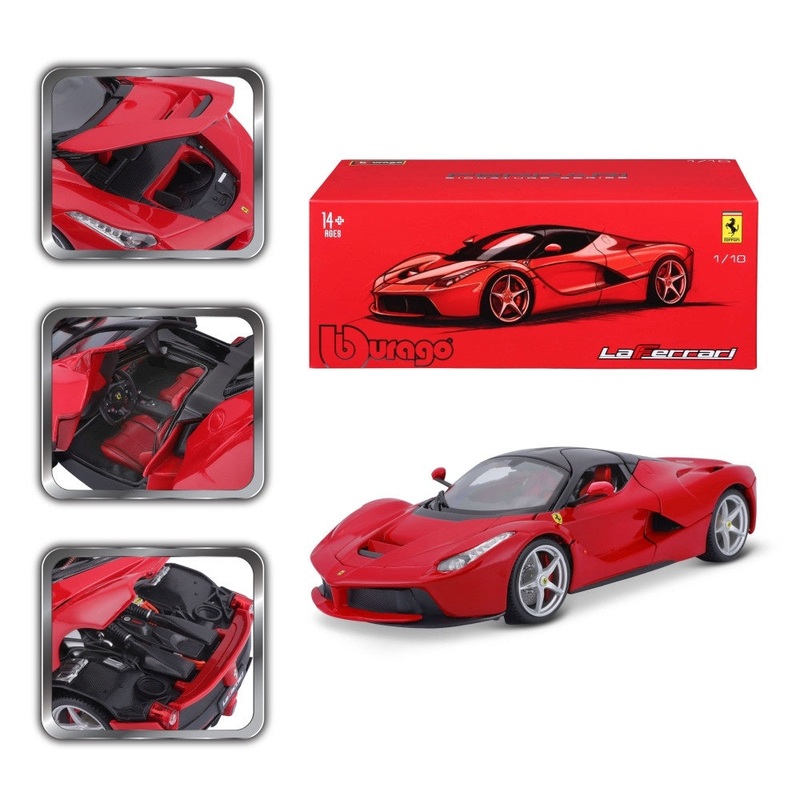 Burago - 1/18 Ferrari LaFerrari - Red - Signature