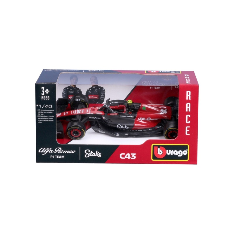 Burago - 1/43 Alfa Romeo F1 C43 2023 (Assorted Drivers)