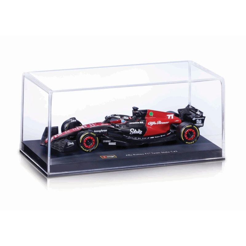 Burago - 1/43 Alfa Romeo F1 C43 w/ Helmet & Case (#77 V. Bottas)