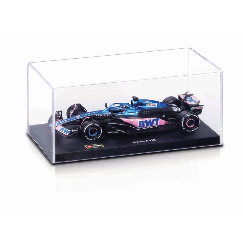 Burago - 1/43 BWT Alpine F1 2023 w/ Helmet - Case (#31 E. Ocon)