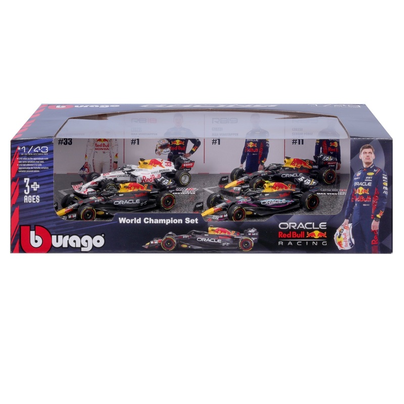 Burago - 1/43 Red Bull F1 World Champion Set (4 cars)