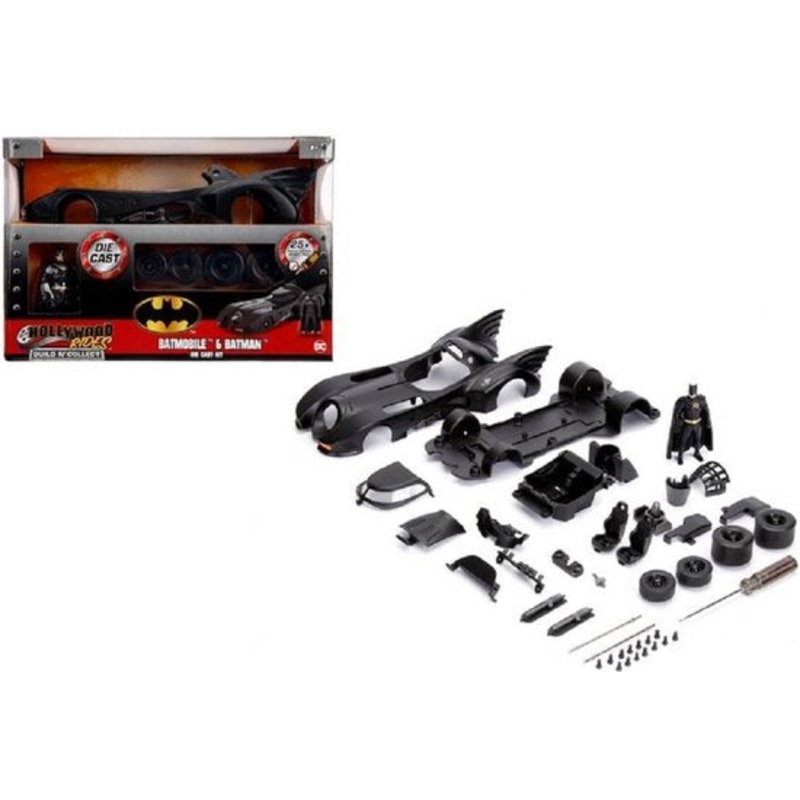 Jada - 1/24 Batman Build & Collect 1989 Batmobile (Hollywood Rides)