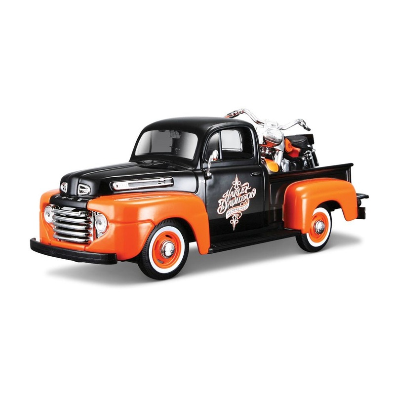 Maisto - 1/24 Pick-up w/ Harley Davidson Motorcycle