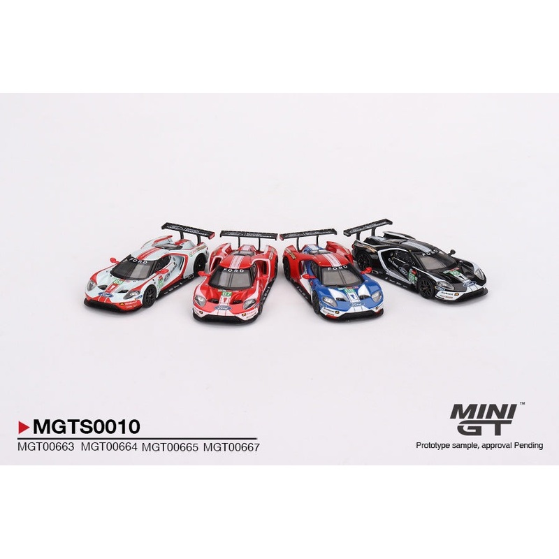 Mini GT - 1/64 Ford GT LMGTE PRO 2019 24 Hrs of Le Mans 4 Cars Set