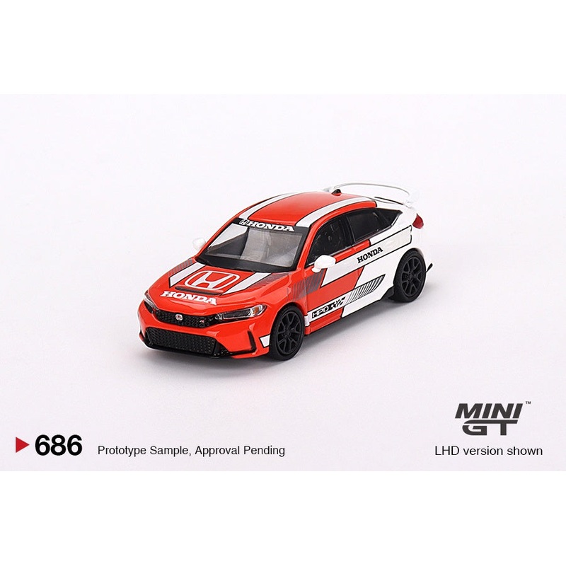 Mini GT - 1/64 Honda Civic TYPE R 2023 Pace Car (Red)