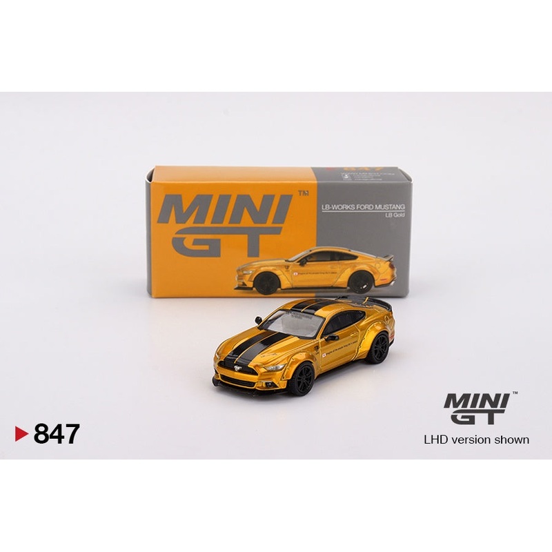Mini GT - 1/64 LB-Works Ford Mustang LB Gold