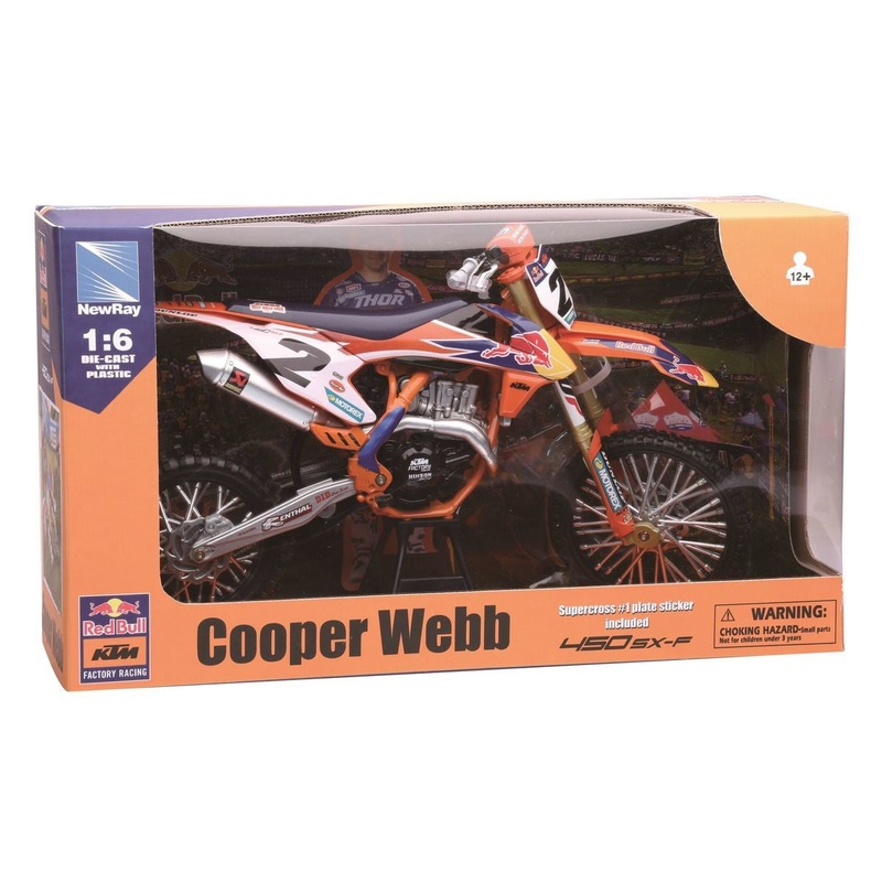 NewRay - 1/6 Red Bull KTM 450 SX-F 2019 "Cooper Webb"